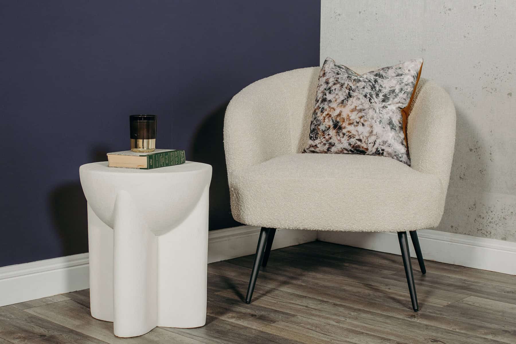 Xia Lamp Table Round - White | Buy Online | Beds.ie
