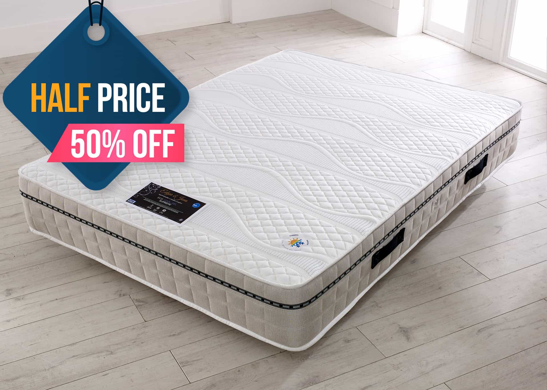Edgar & Jones 6ft Eco-Cool Gel Supreme - Medium (13.5G) Mattress | Buy Online | Beds.ie