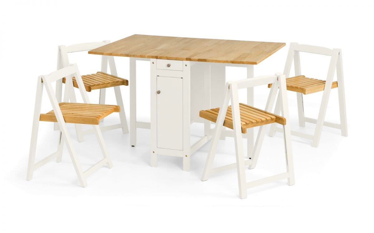 Marrow Dining Set - White & Natural | Buy Online | Beds.ie