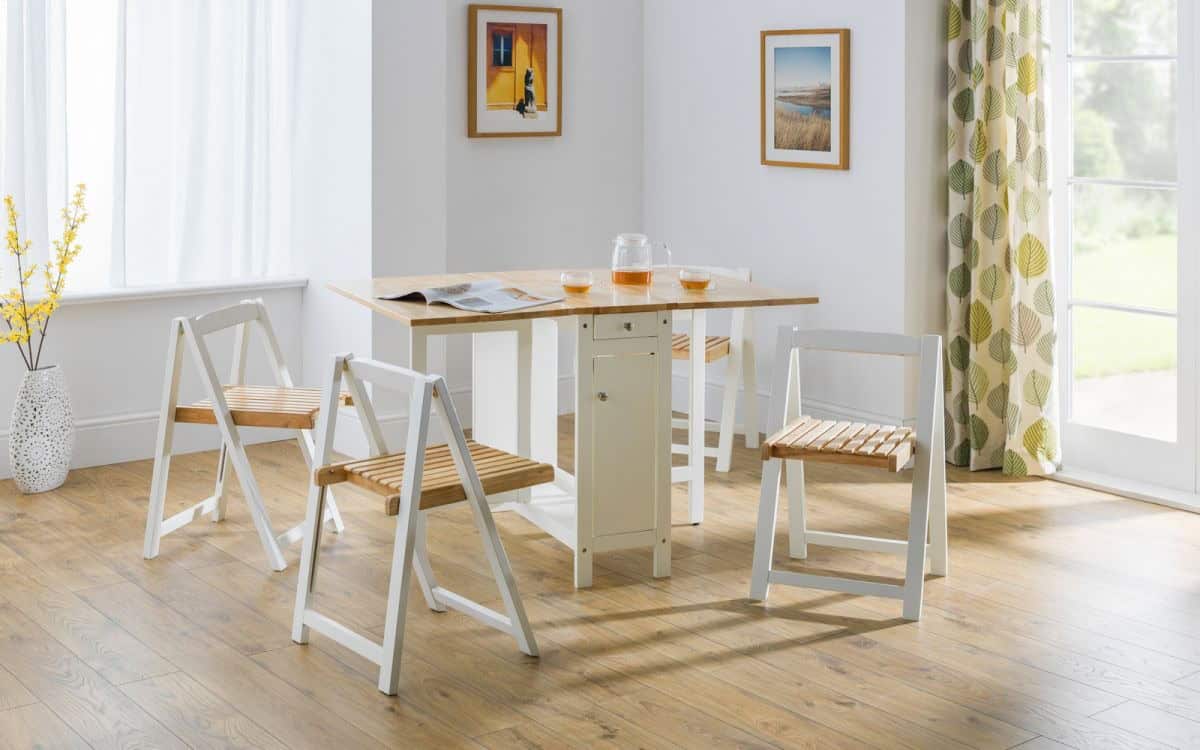 Marrow Dining Set - White & Natural - Image 3