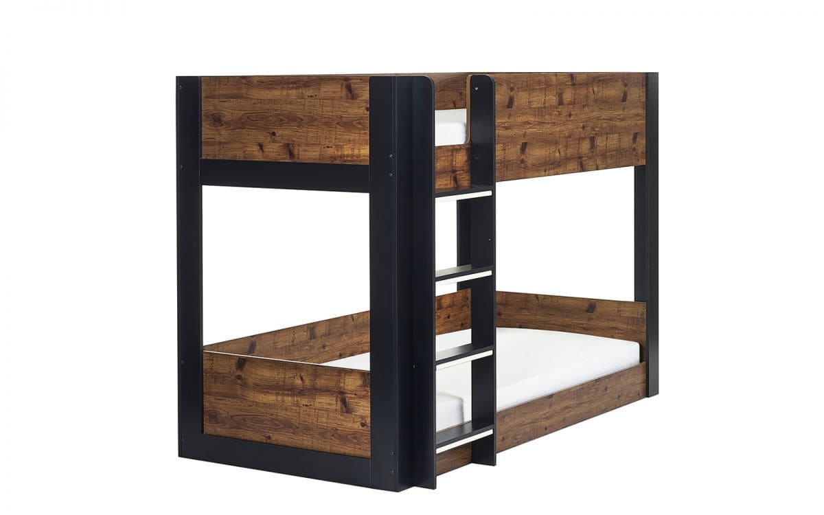 Solana Bunk Bed - Rustic & Black - Image 2