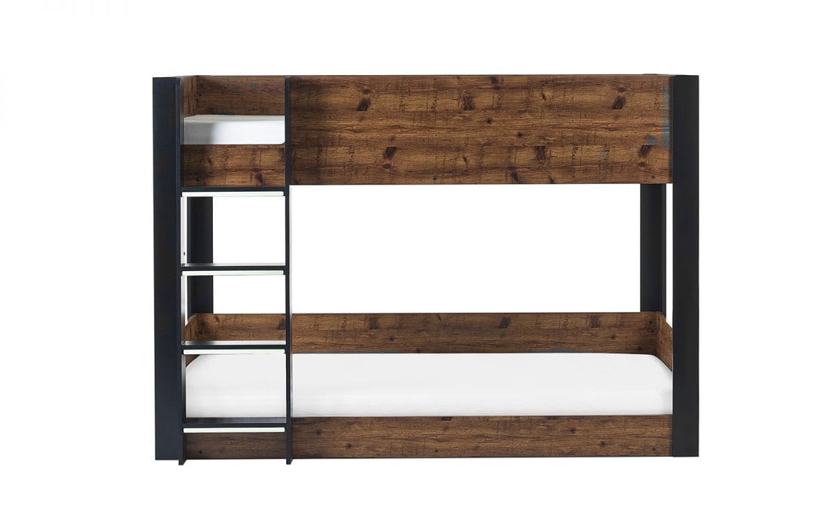 Solana Bunk Bed - Rustic & Black - Image 3
