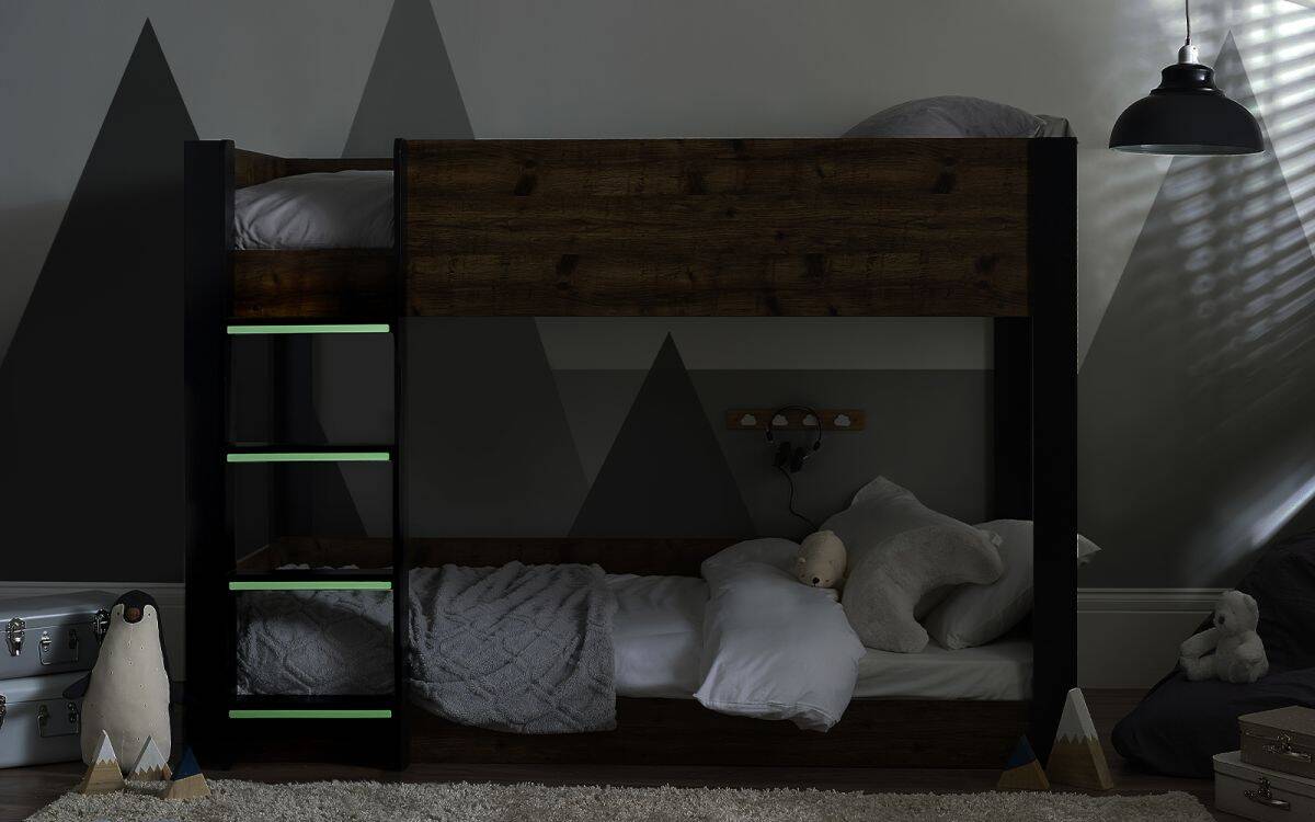 Solana Bunk Bed - Rustic & Black - Image 8