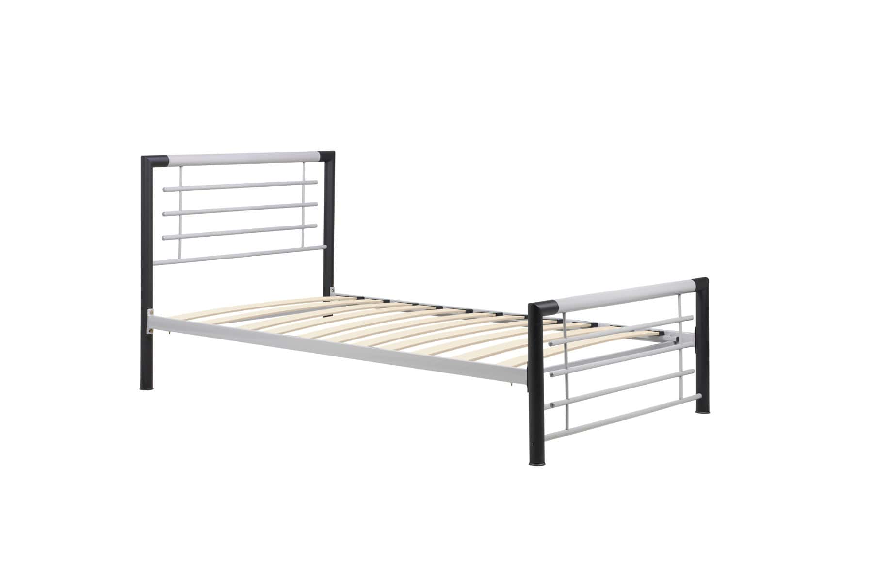 Faro 3ft Bedframe - Silver/Black - Image 5