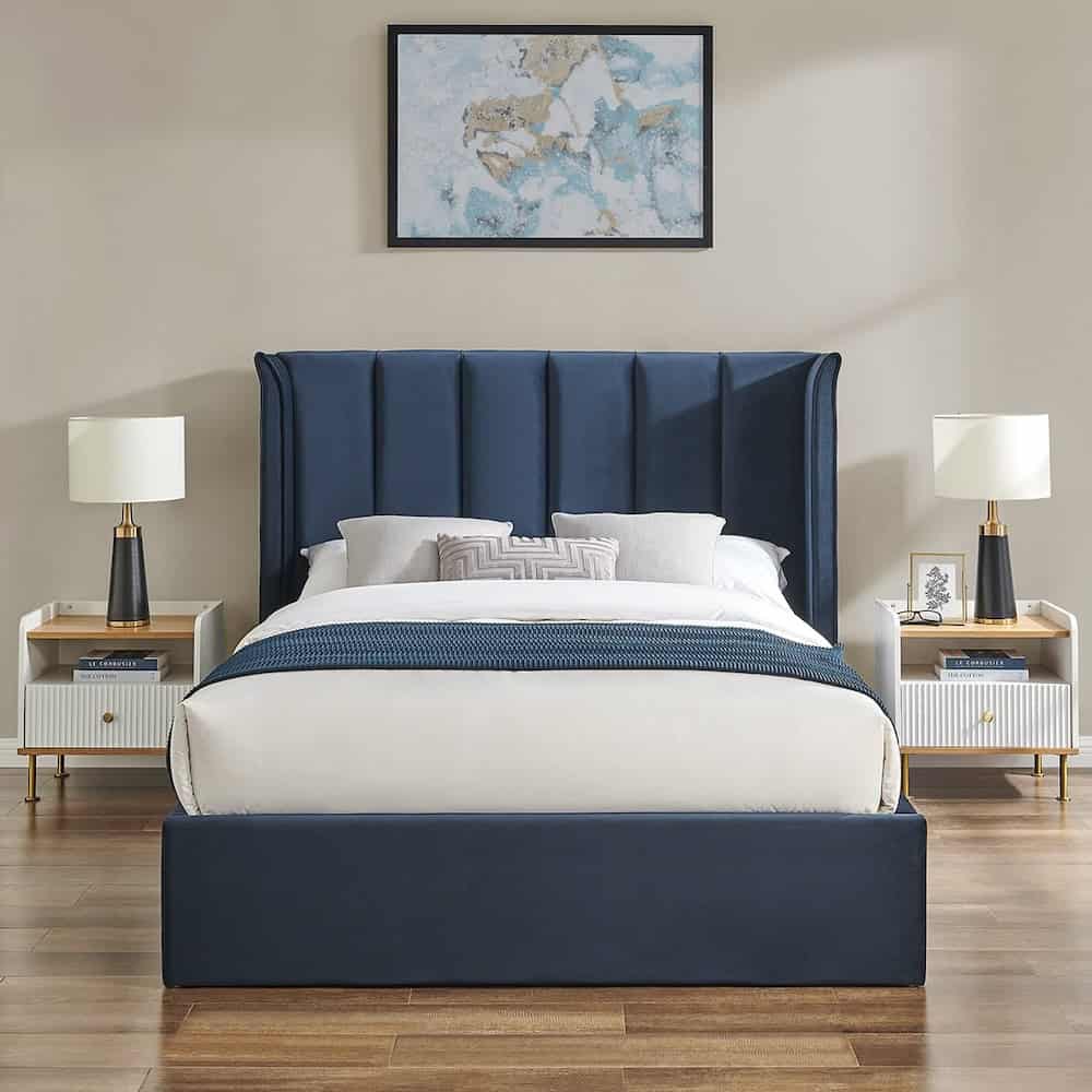 Limelight Polaris 4ft6 Ottoman - Navy Blue - Image 3