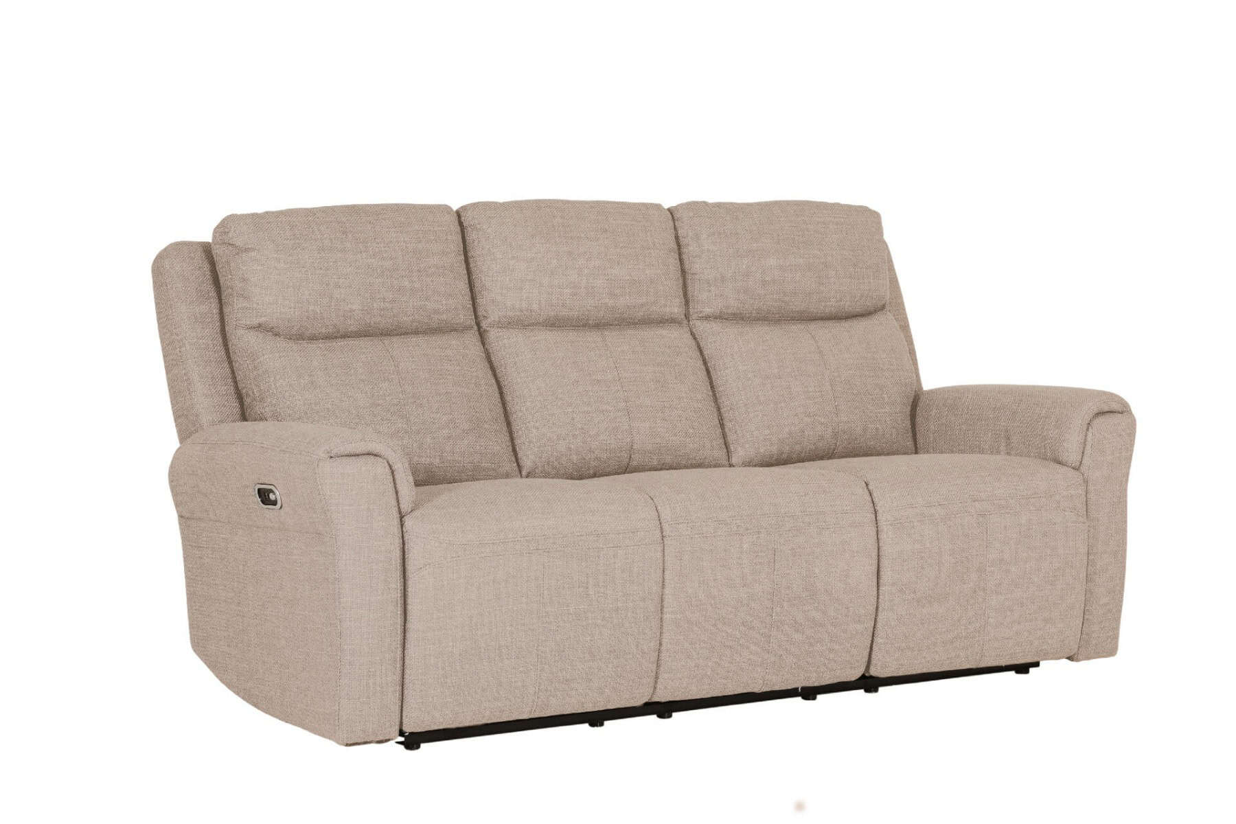 Russo 3 Seater Electric Recliner - Mushroom | Buy Online | Beds.ie