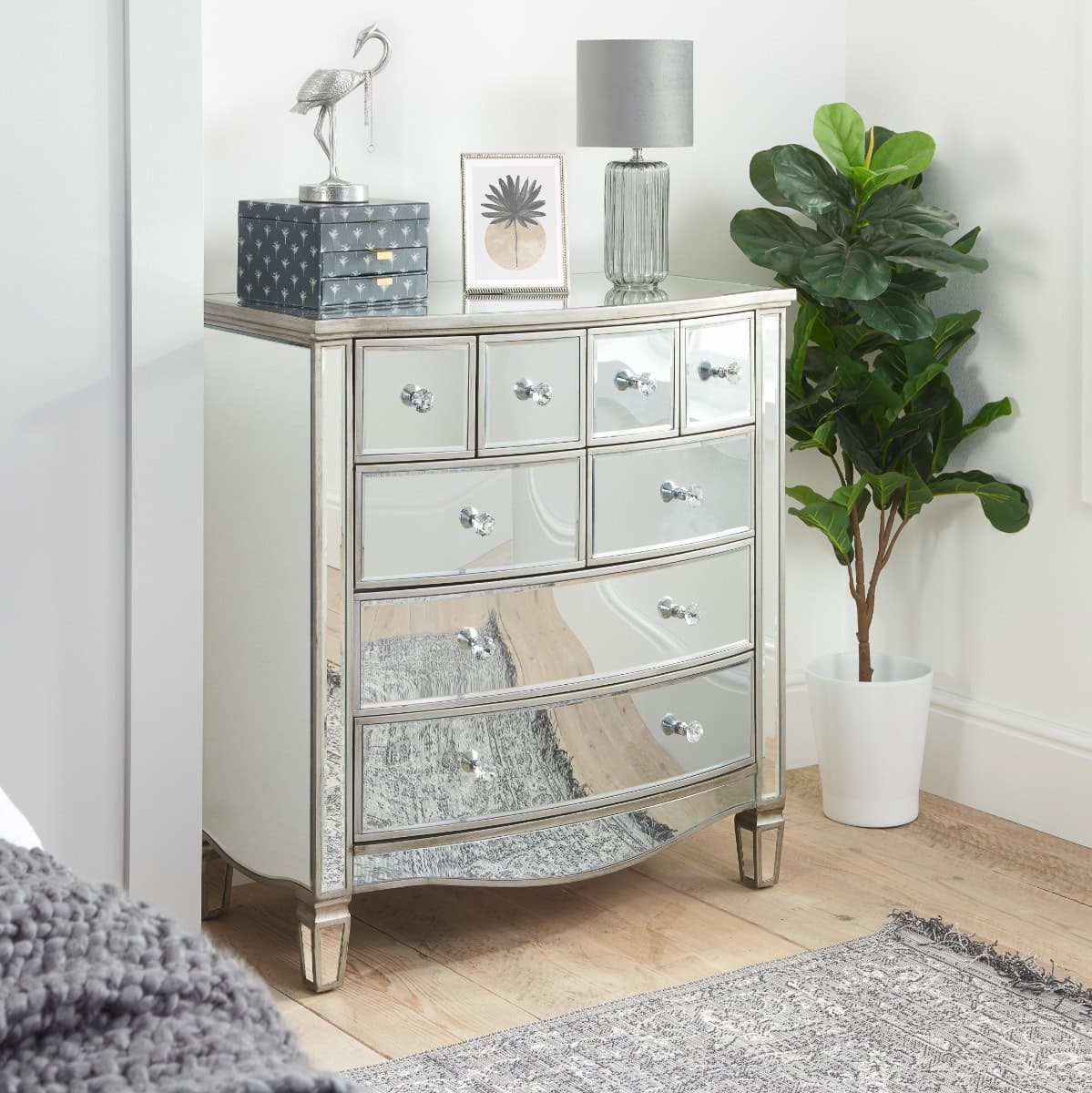 Elysee Mirrored Merchant Chest | Buy Online | Beds.ie