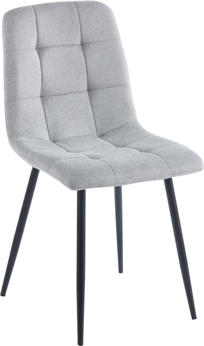 Fenton Dining Chair (x2) - Light Grey Suede | Buy Online | Beds.ie