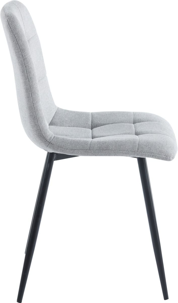 Fenton Dining Chair (x2) - Light Grey Suede - Image 2