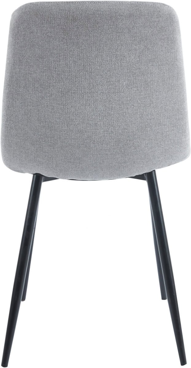 Fenton Dining Chair (x2) - Light Grey Suede - Image 4