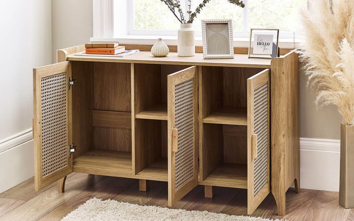 Sydenham 3 Door Sideboard - Oak - Image 5