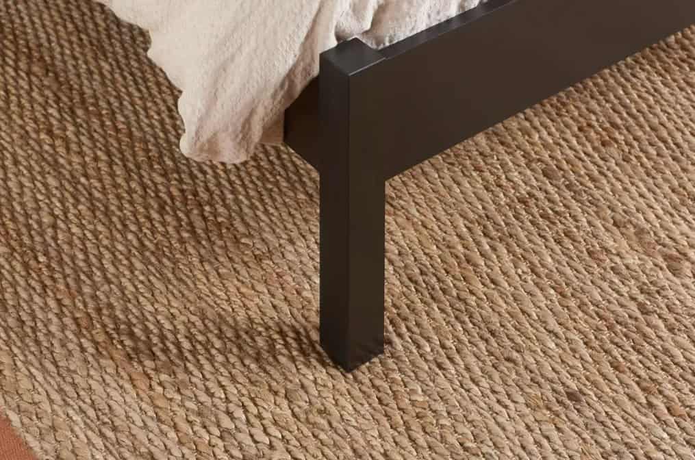 Croxley 4ft6 Rattan Bedframe - Black - Image 4