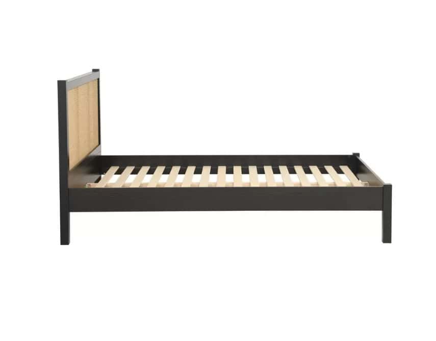 Croxley 4ft6 Rattan Bedframe - Black - Image 8