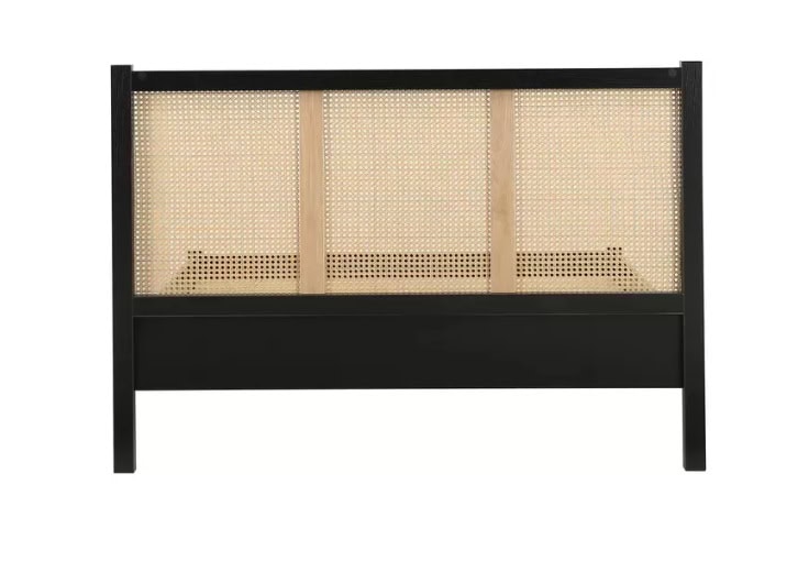 Croxley 4ft6 Rattan Bedframe - Black - Image 9