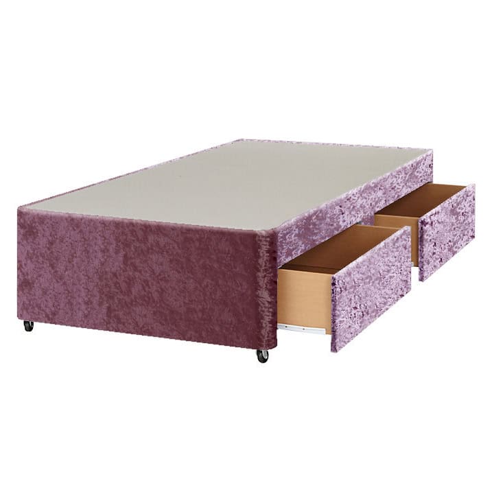 Apollo 2ft6 Glitz Pink 2 Drawer Divan Base | Buy Online | Beds.ie