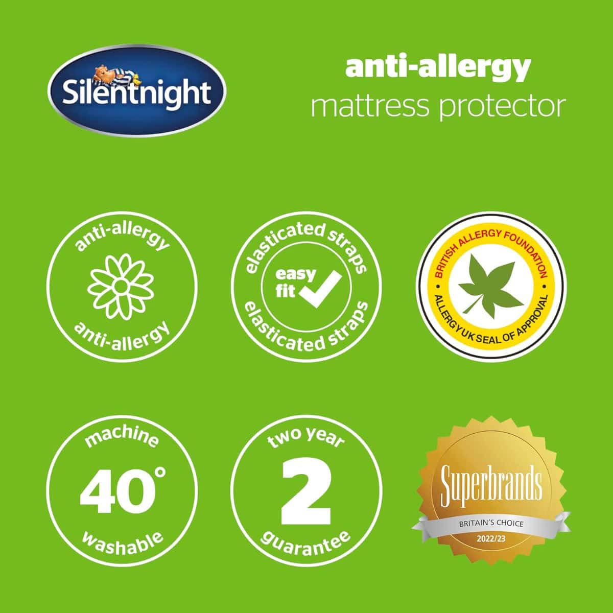 Silentnight Anti-Allergy Mattress Protector – 4ft Small Double - Image 7