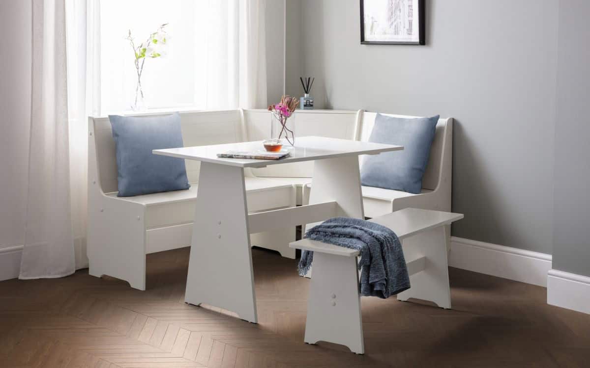 Cardiff Corner Dining Set - Surf White | Buy Online | Beds.ie