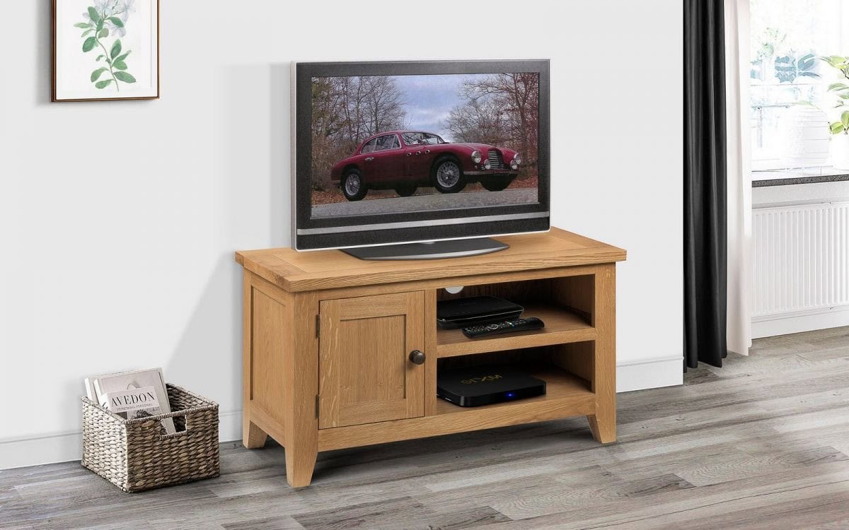 Elise TV Unit - Waxed Oak - Image 2
