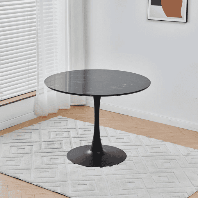 Hendon Dining Table - Black Marble Effect | Buy Online | Beds.ie