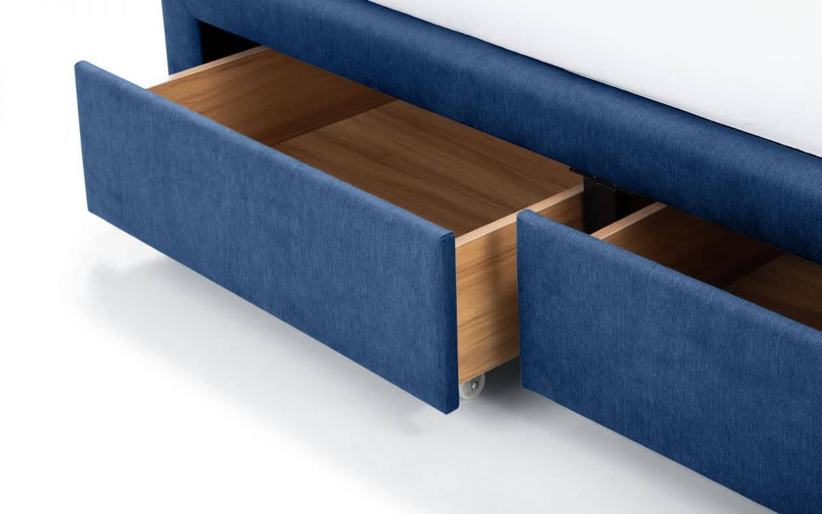 6ft Anaheim 4 Drawer Bedframe - Blue - Image 6