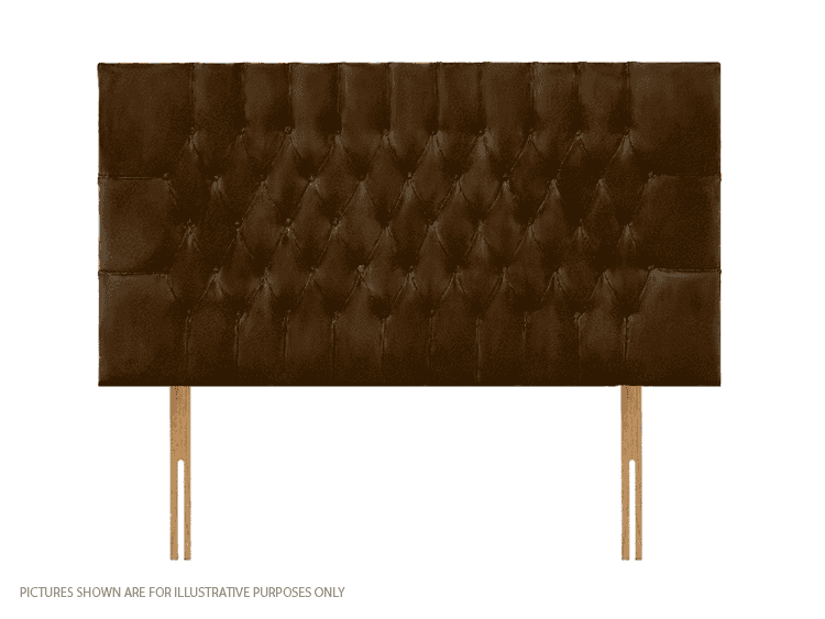 Apollo 2ft6 Lincoln Headboard - Velvet Brown | Buy Online | Beds.ie