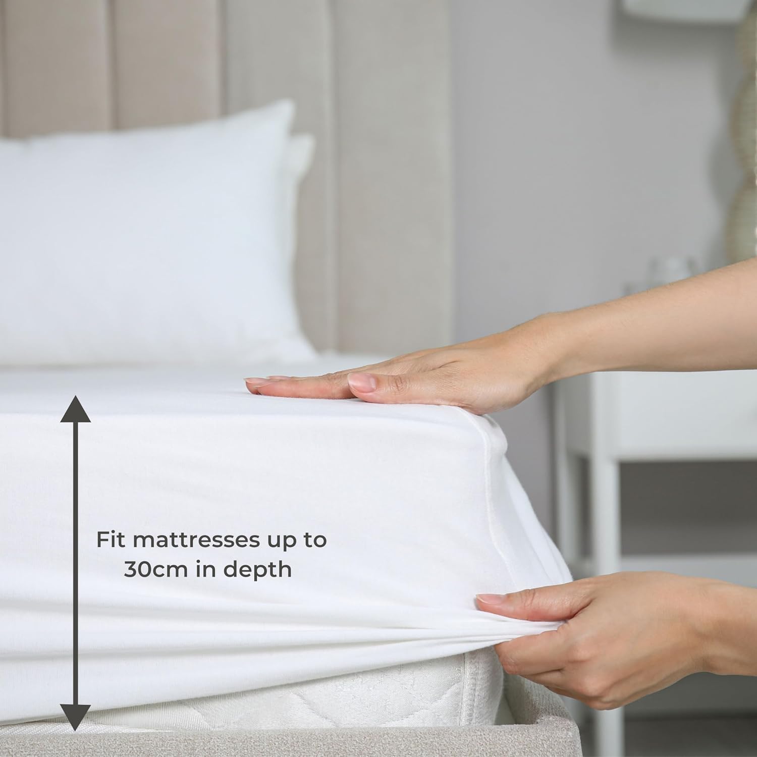 Hippychick Tencel Mattress Protector - 3ft x 6ft6 European Single - Image 5
