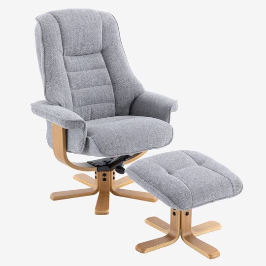 Leyton Swivel Recliner - Chacha Dove | Buy Online | Beds.ie