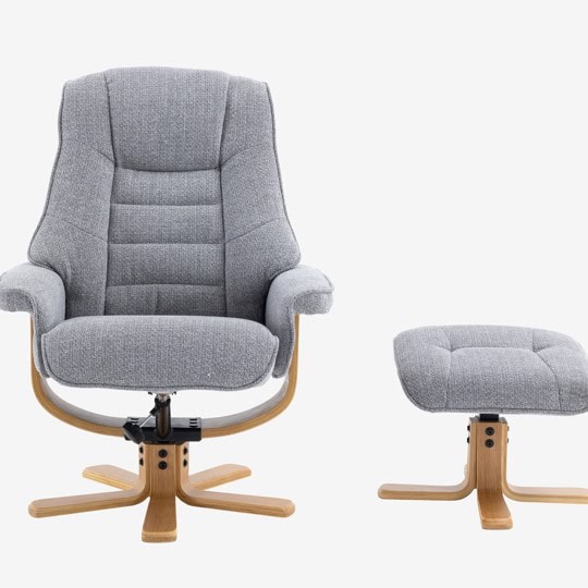 Leyton Swivel Recliner - Chacha Dove - Image 8