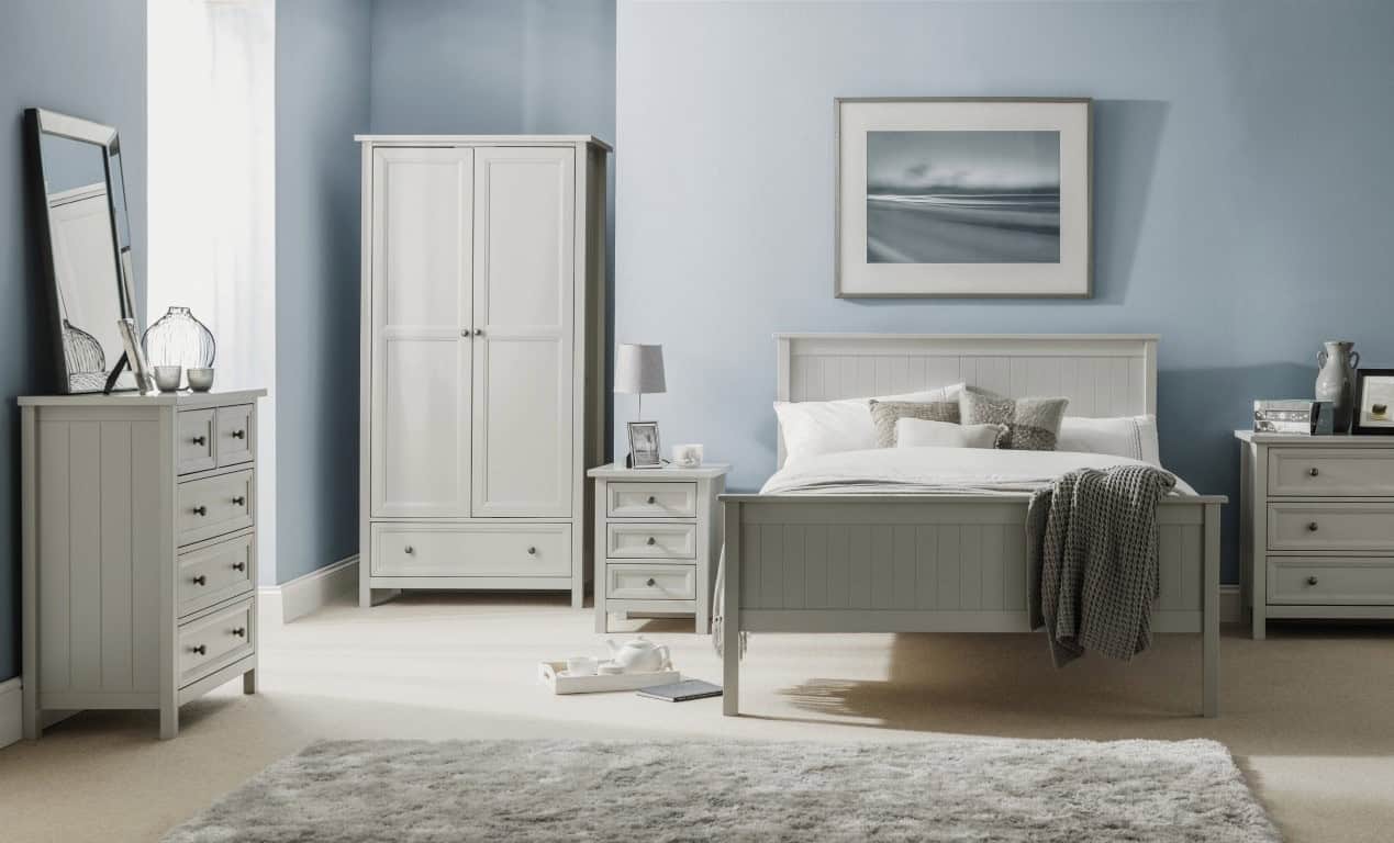 Braid 2 Door Combi Wardrobe - Dove Grey - Image 3