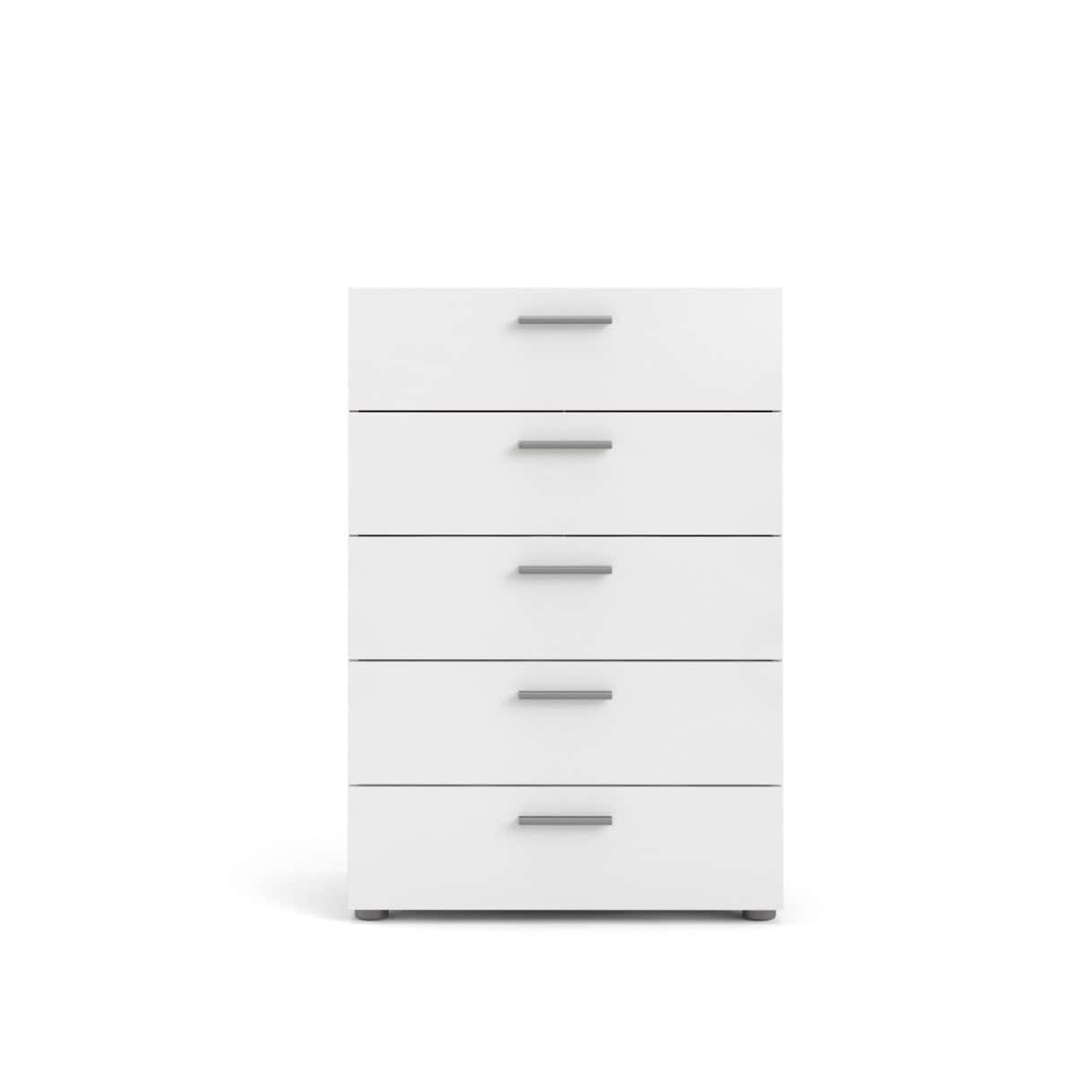 Pepe 5 Drawer Chest - Oak with White High Gloss | Buy Online | Beds.ie