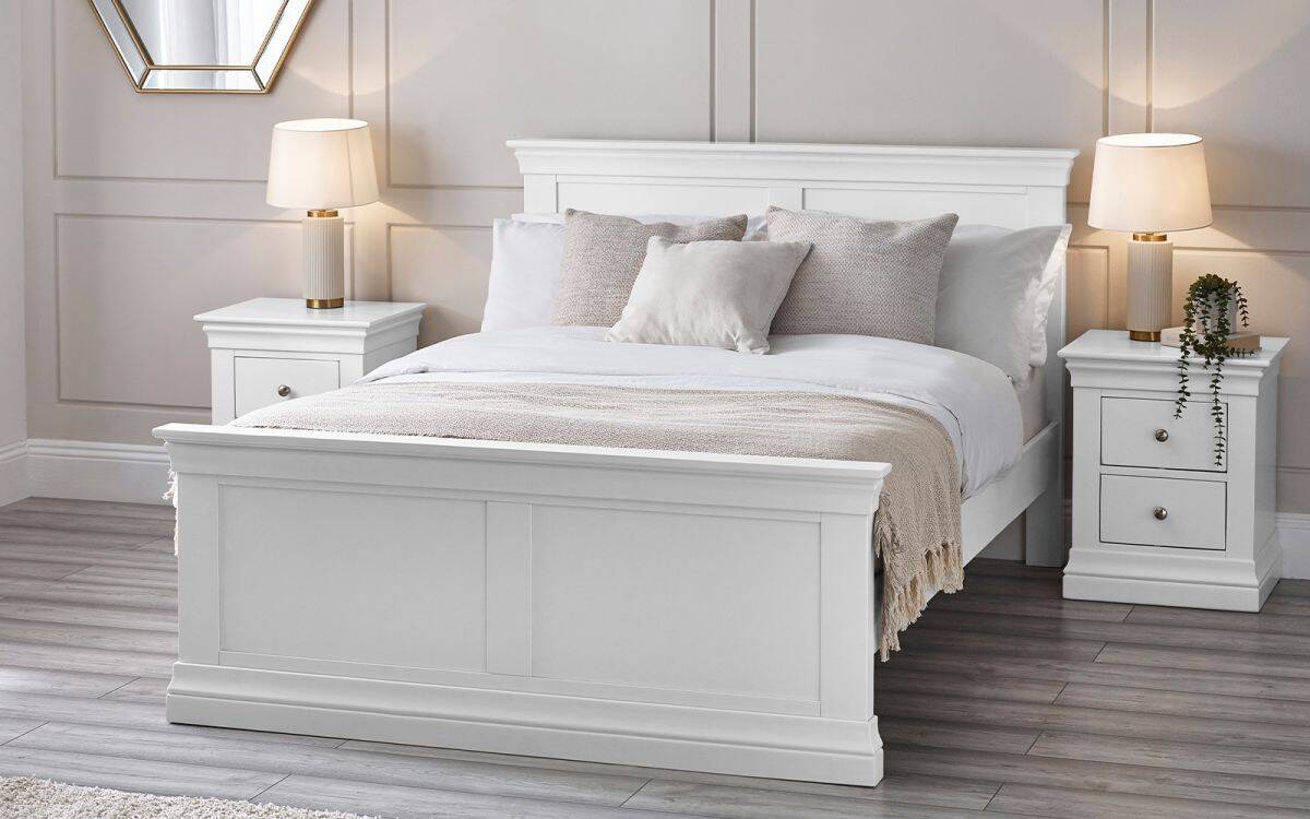 Rochelle 5ft Bedframe - Surf White | Buy Online | Beds.ie