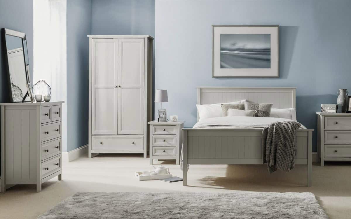Braid 5 Drawer Tall Chest - Grey - Image 2