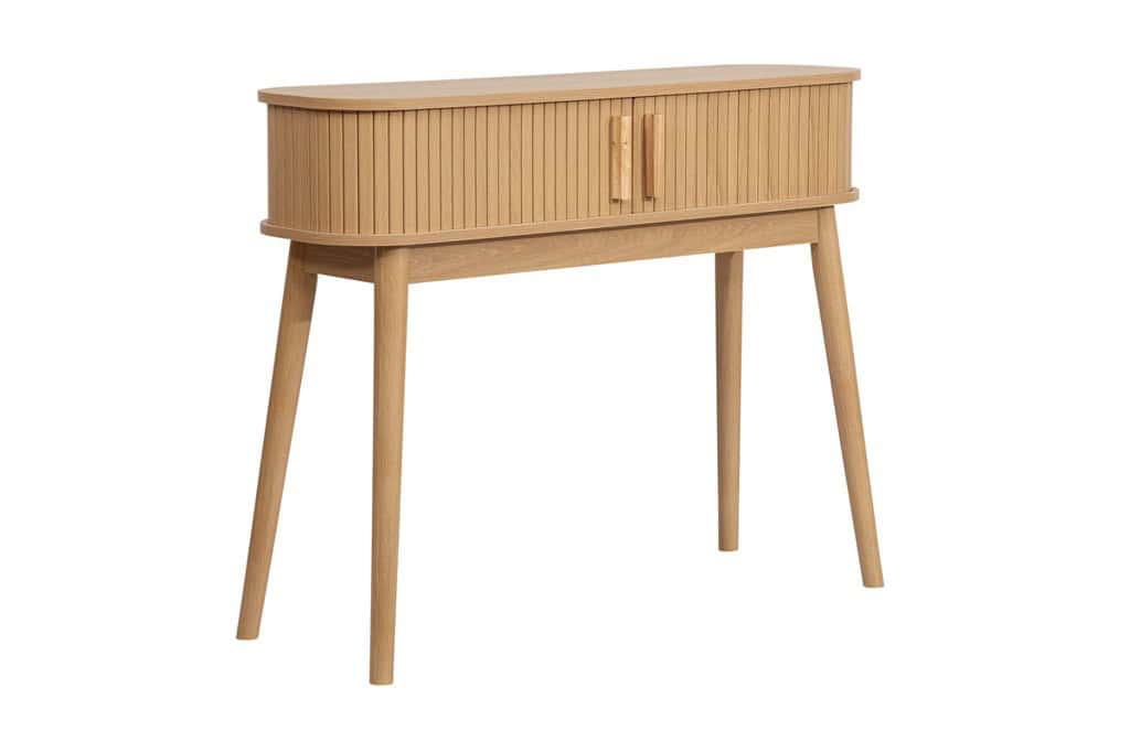 Axel Fluted Console Table - Oak | Buy Online | Beds.ie