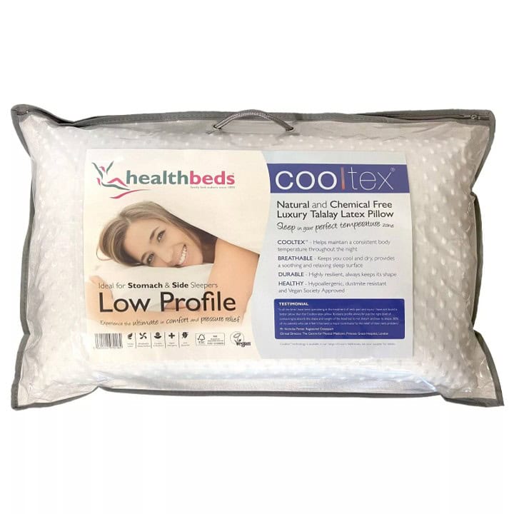 Healthbeds Low Profile Talalay Latex Pillow | Buy Online | Beds.ie