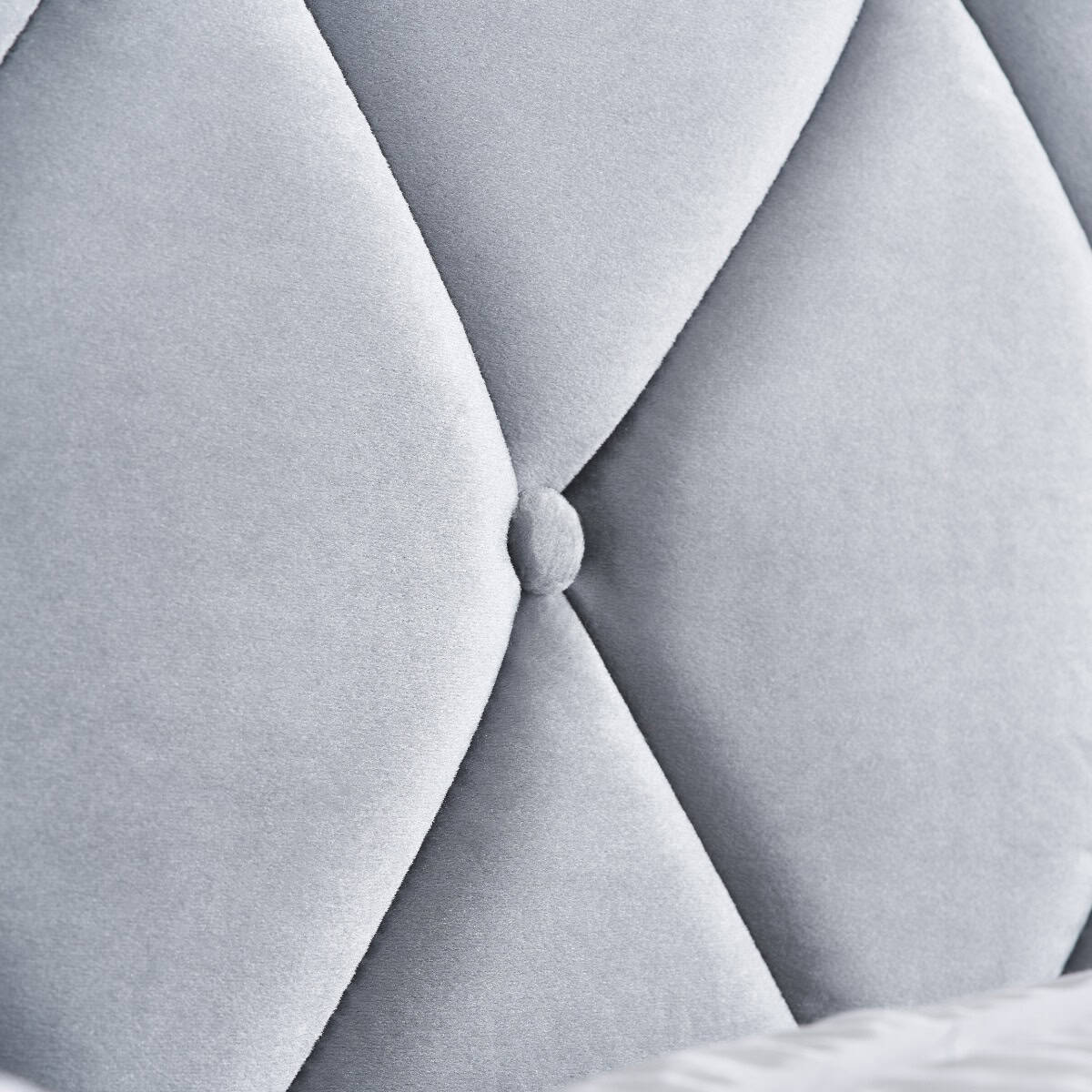 Loxley 5ft Bedframe - Grey Velvet - Image 3