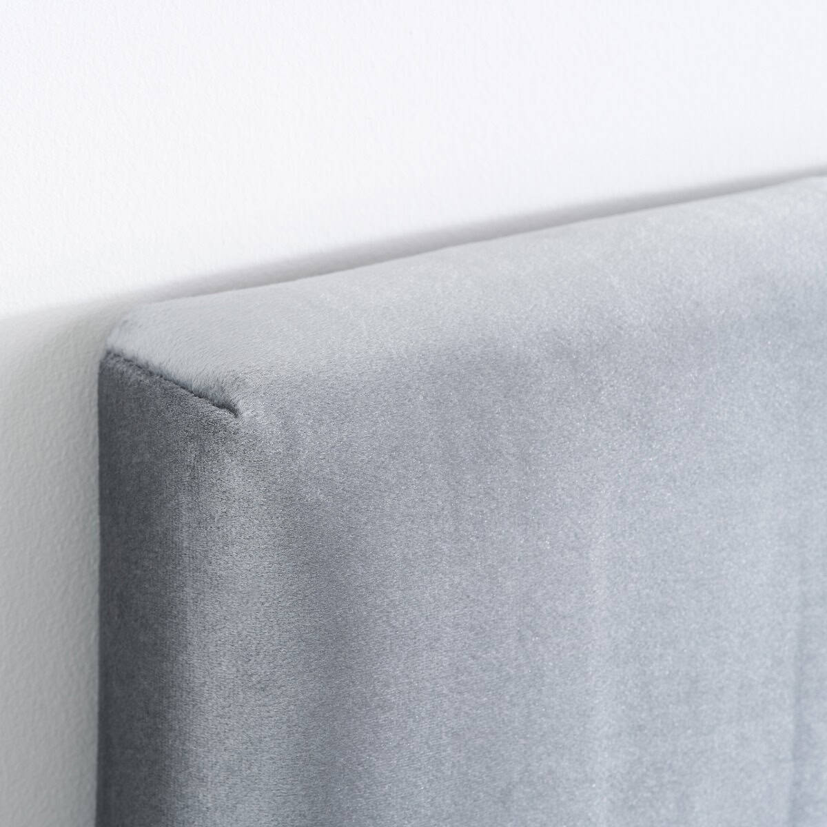 Loxley 5ft Bedframe - Grey Velvet - Image 4