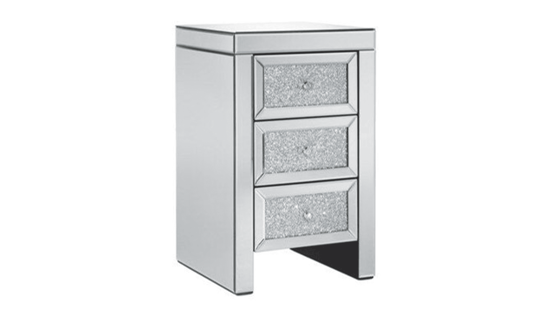 Vienna Mirrored 3 Drawer Bedside | Buy Online | Beds.ie
