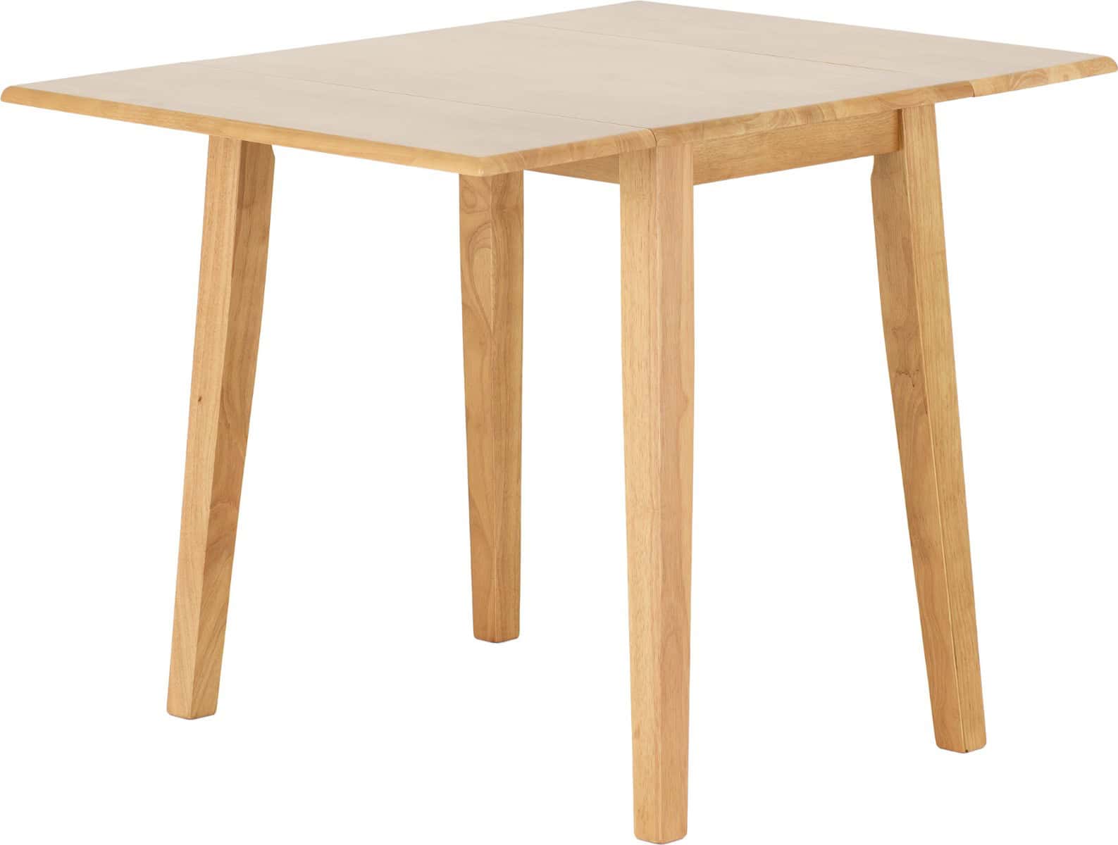 Mason Drop Leaf Dining Set - Oak Varnish/Brown Faux Leather - Image 6