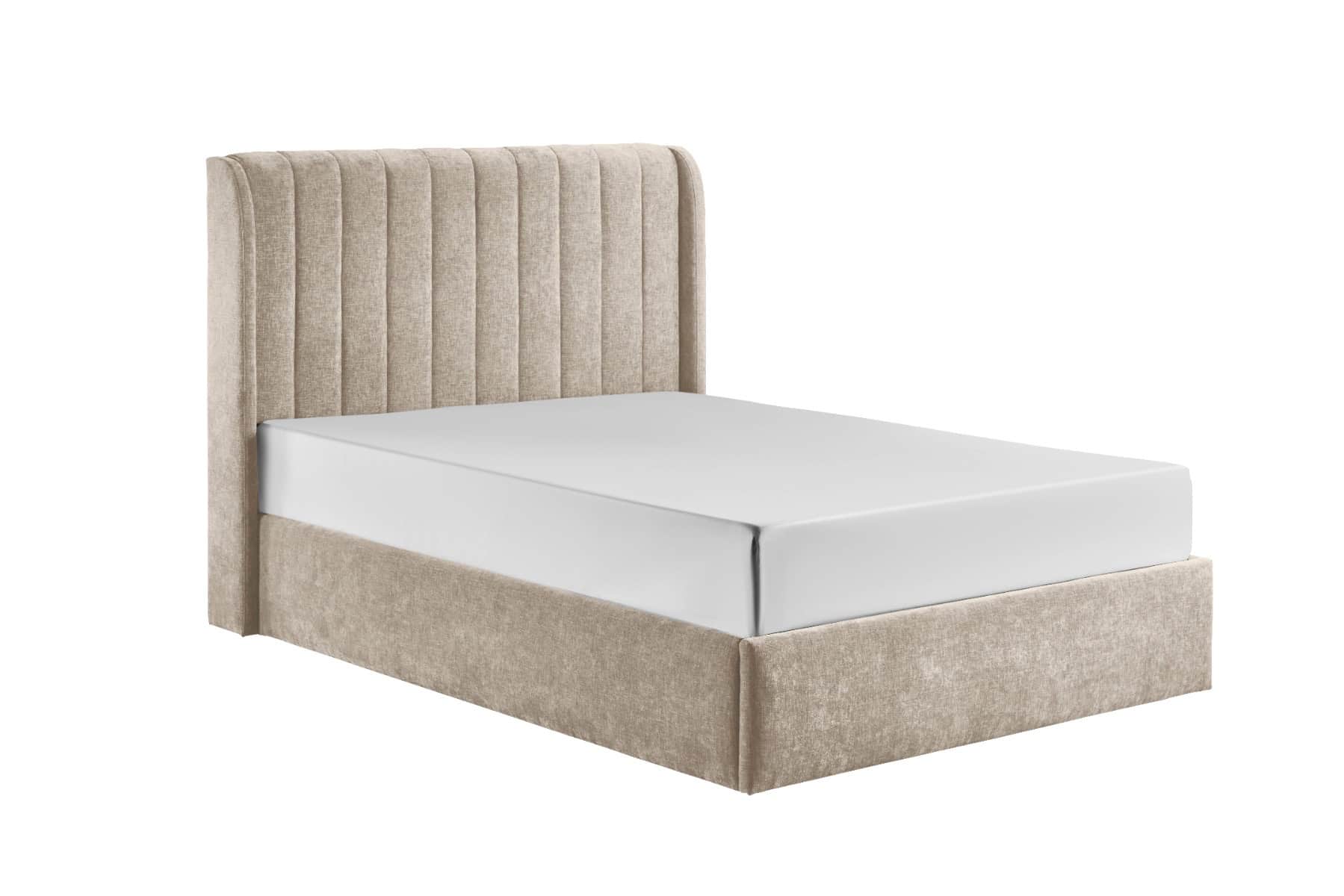 Honey B Frida 4ft Storage Bedframe - Beige - Image 4