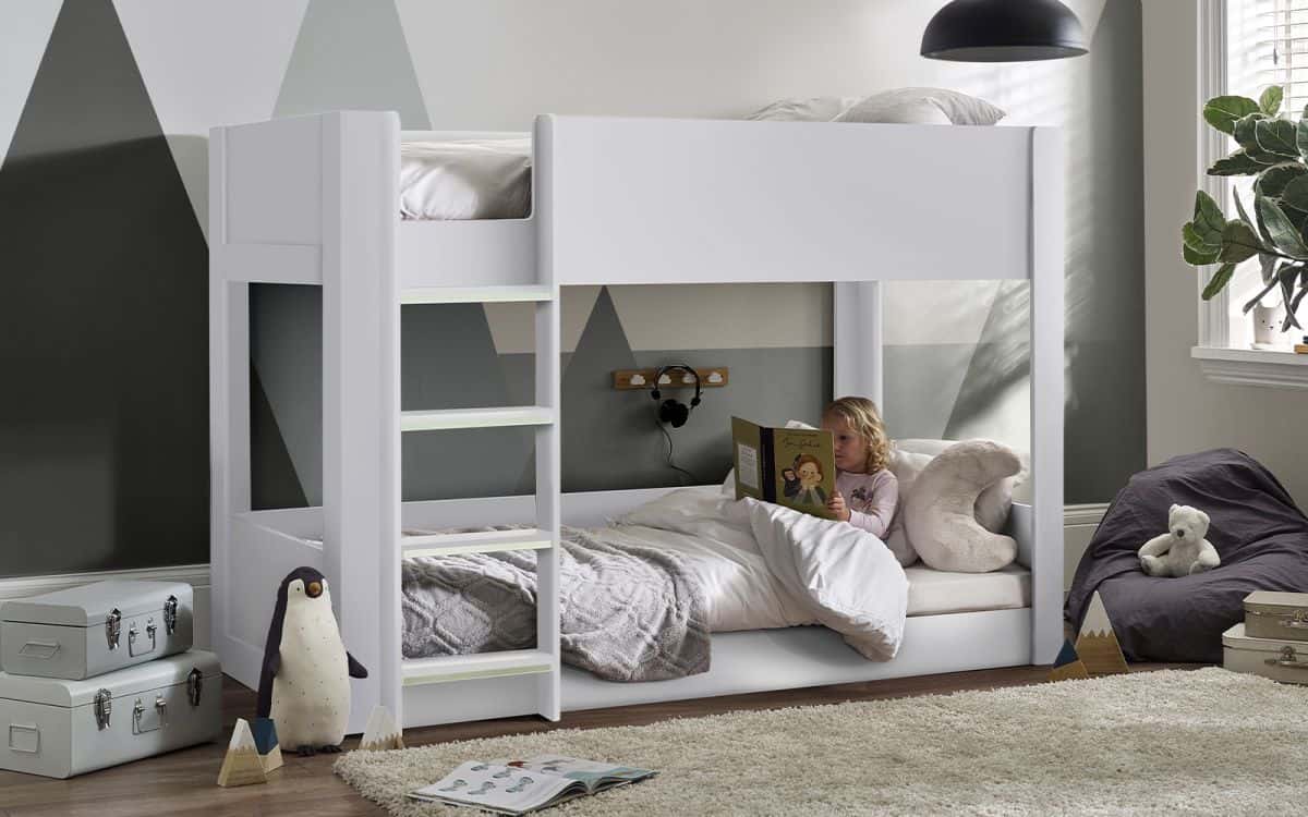 Solana Bunk Bed - All White | Buy Online | Beds.ie