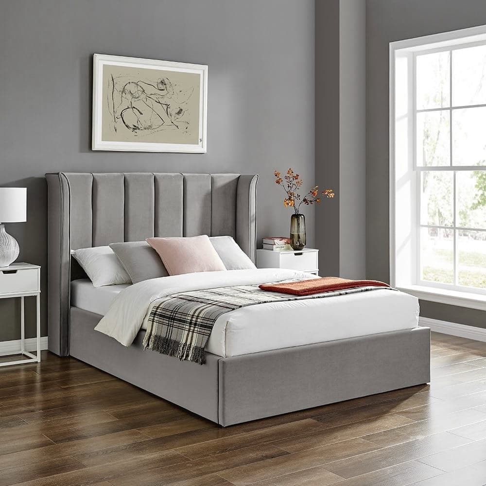 Limelight Polaris 4ft6 Ottoman - Silver - Image 2