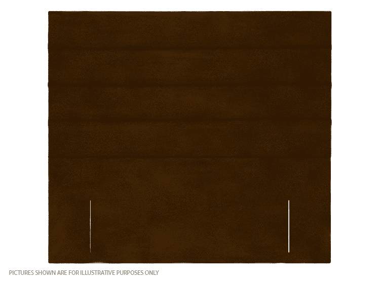 Apollo 4ft6 Rome Headboard - Velvet Brown | Buy Online | Beds.ie