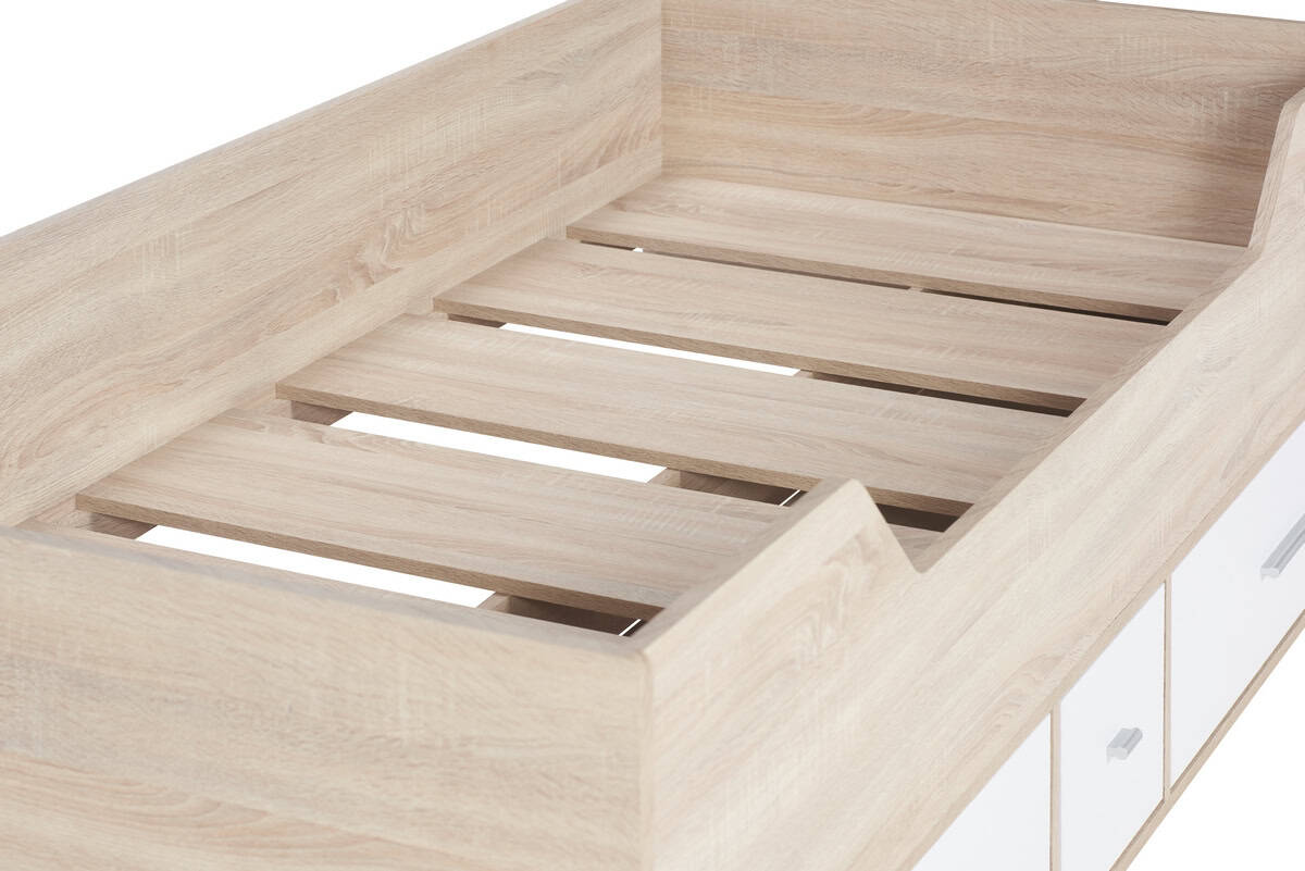 Camden Cabin Bed - White & Oak - Image 5