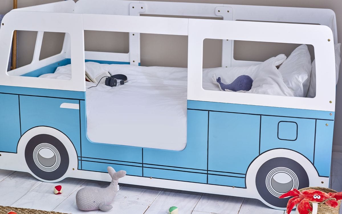 Camper Bedframe - Light Blue - Image 4