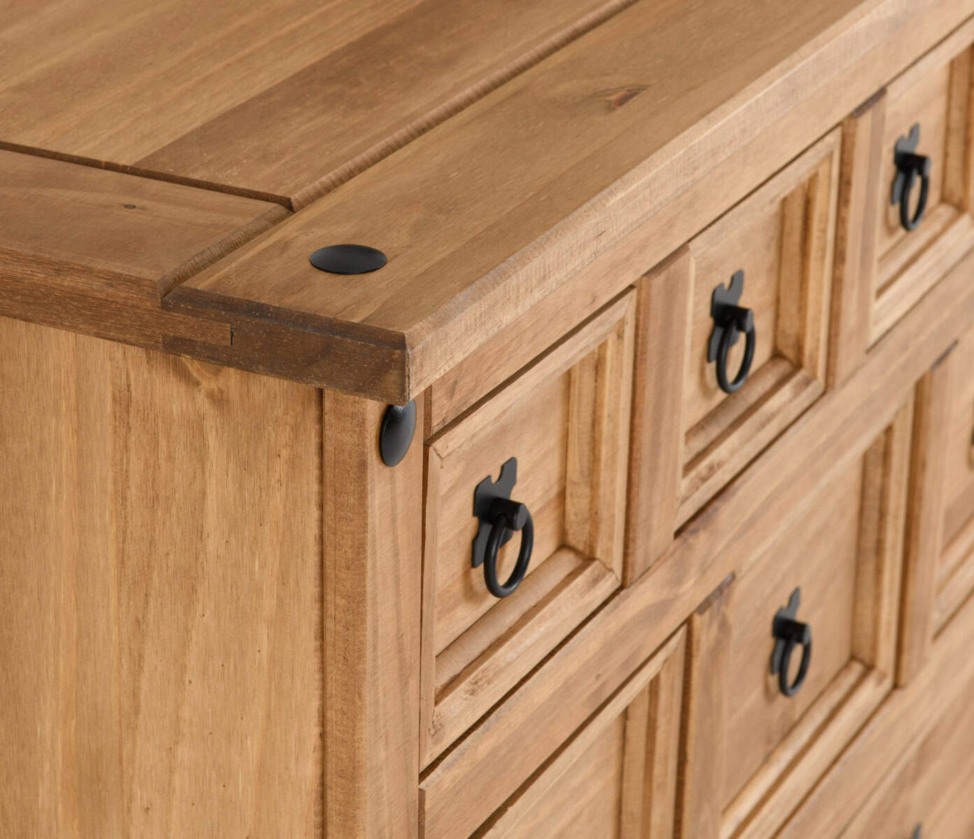 Corona 4+3+2 Drawer Merchant Chest - Waxed Pine - Image 7