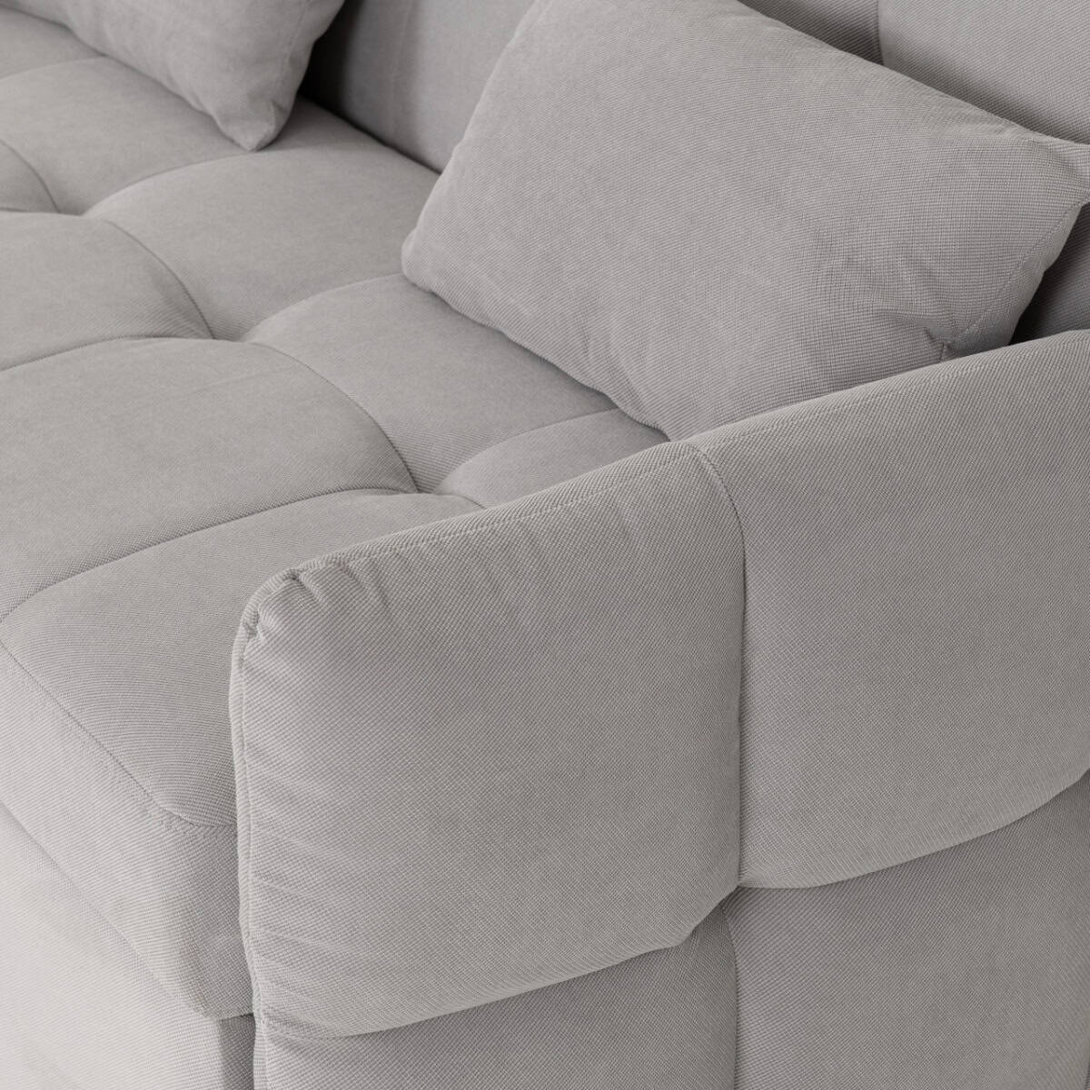 Chelsea Sofa Bed - Silver Grey Fabric - Image 3