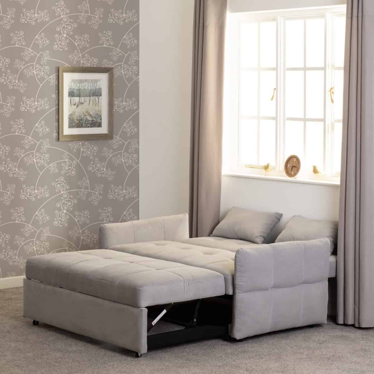 Chelsea Sofa Bed - Silver Grey Fabric - Image 6