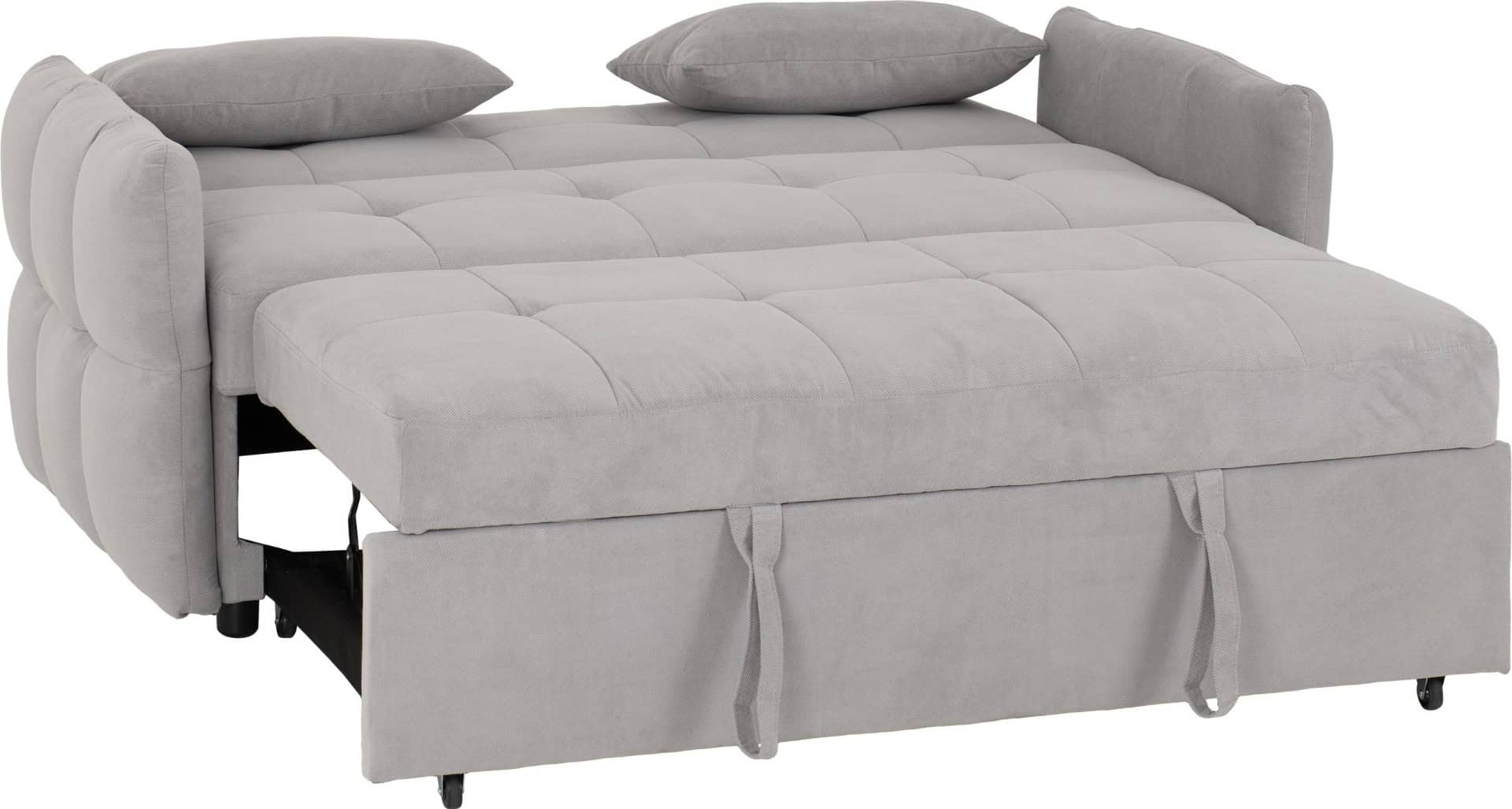 Chelsea Sofa Bed - Silver Grey Fabric - Image 8