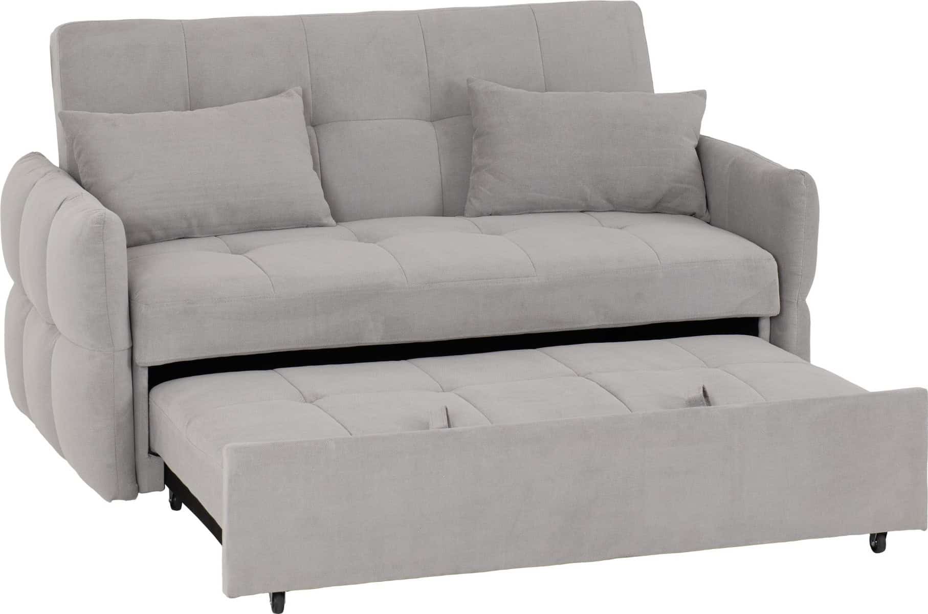 Chelsea Sofa Bed - Silver Grey Fabric - Image 9