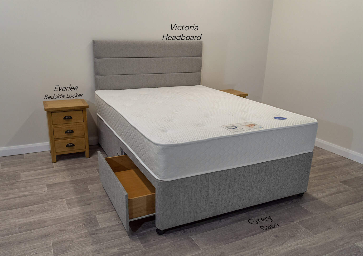 4ft Saturn Mattress with 2 FREE Drawers Base & Headboard - Image 3